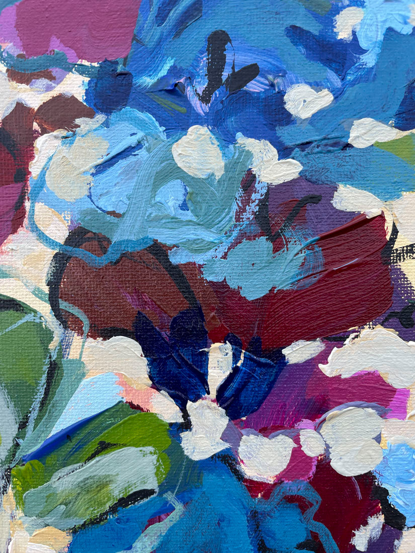 Spring is Here - Abstract Floral Painting