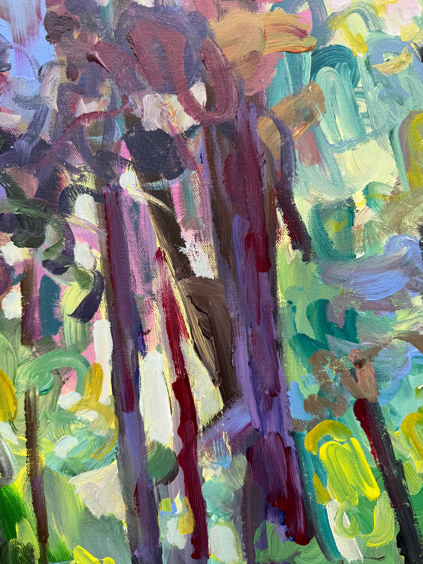 Wild Tranquilty - Abstract Landscape Painting - 31x41 inches