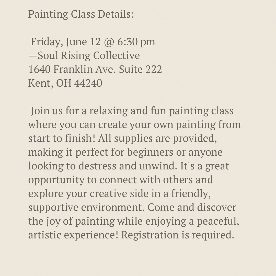 Paint With Me! Painting Class - Friday, June 12