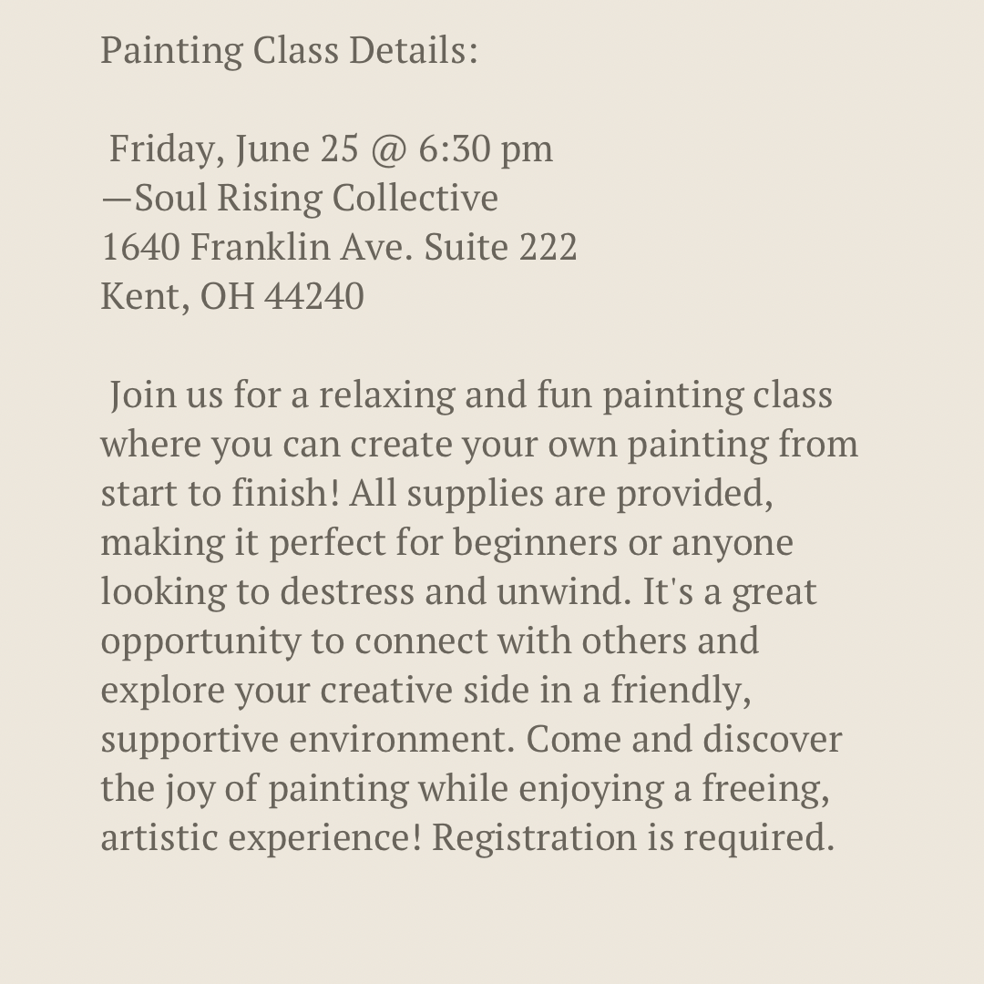 Paint With Me! Painting Class - Friday, June 25