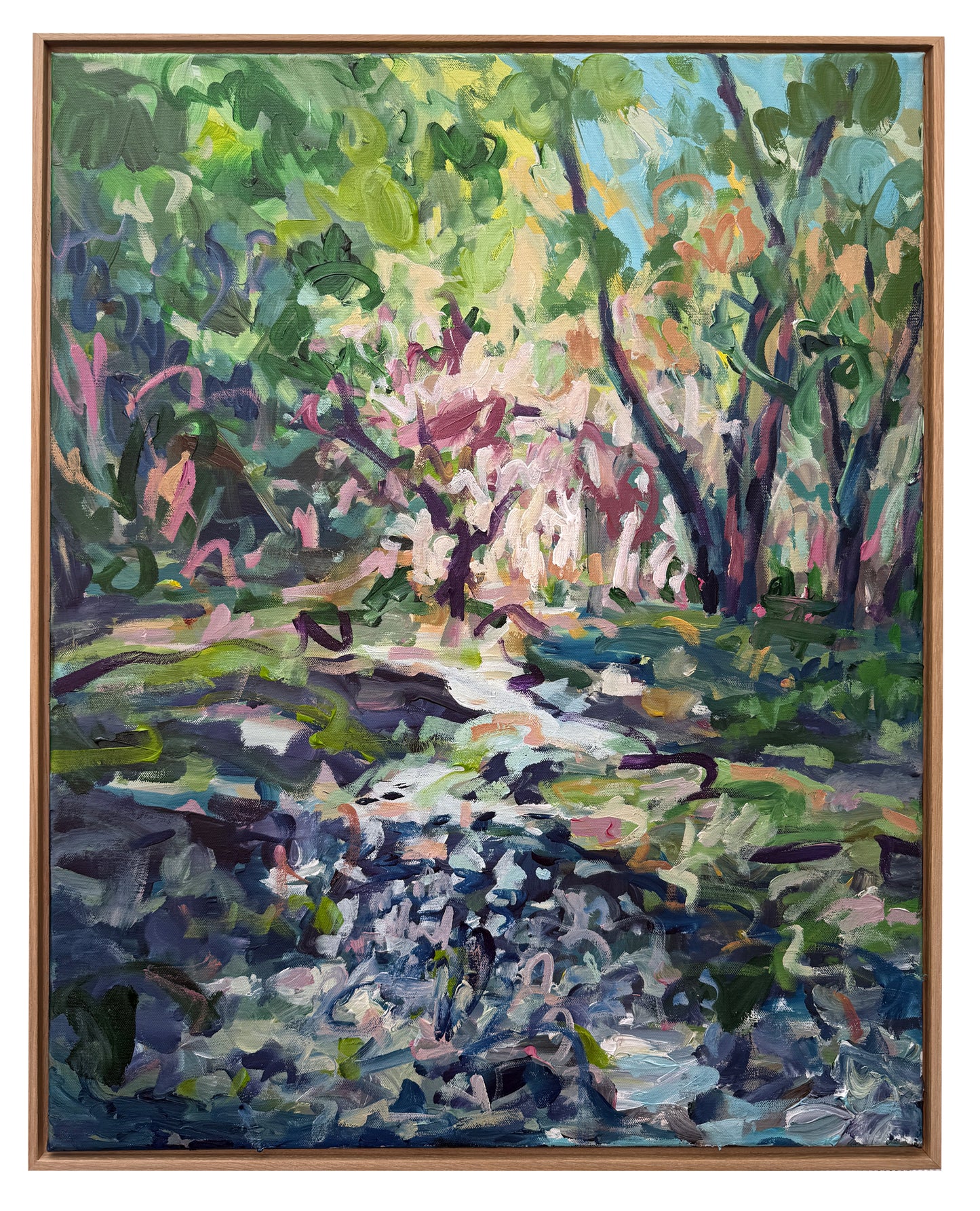 Untamed Nature - Abstract Landscape Painting - 25x31 inches