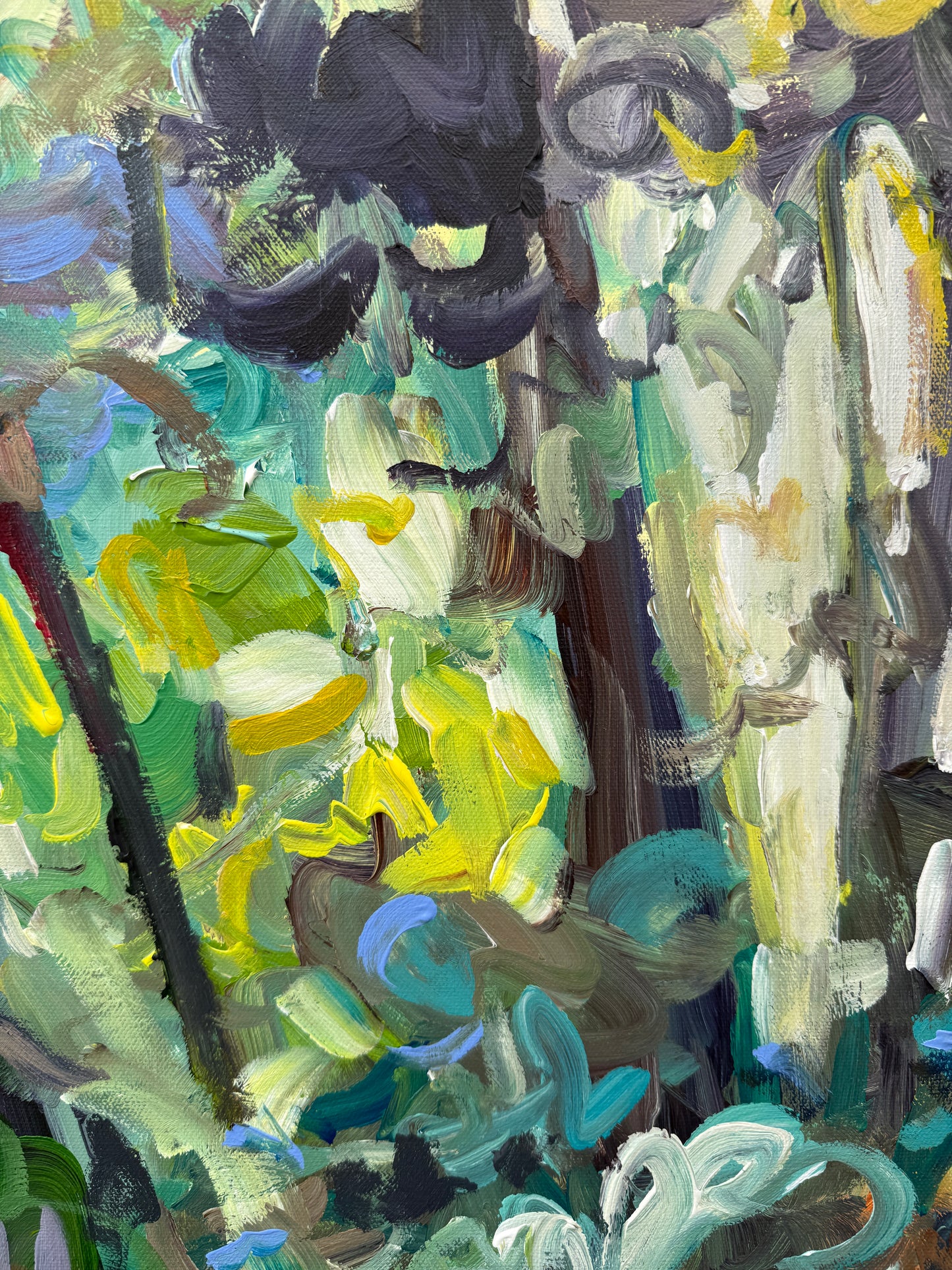 Wild Tranquilty - Abstract Landscape Painting - 31x41 inches