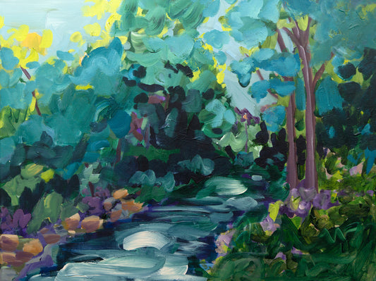 "Down By The River" Landscape Art Print