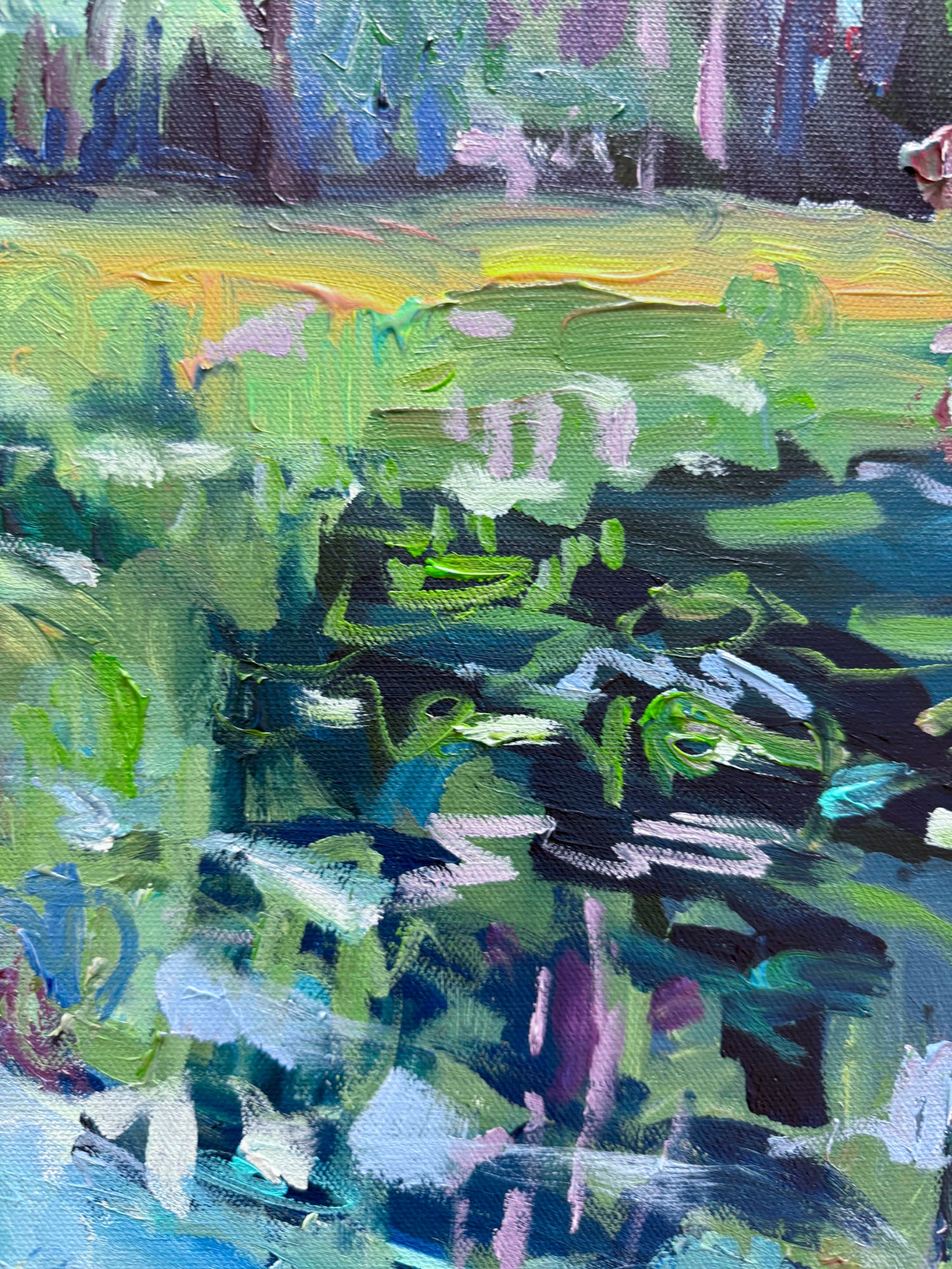 Flow State - Abstract Landscape Painting - 25x21 inches