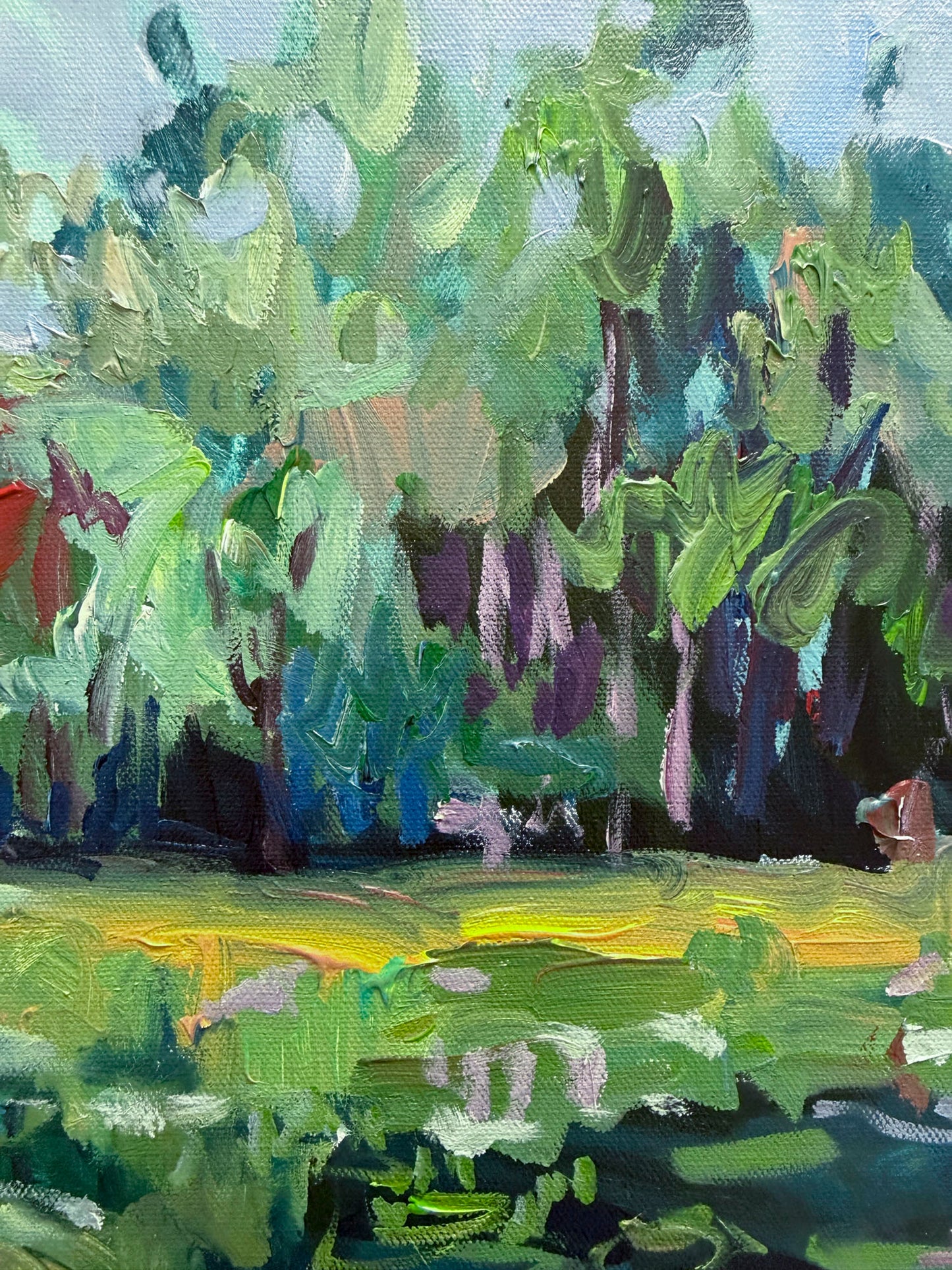 Flow State - Abstract Landscape Painting - 25x21 inches