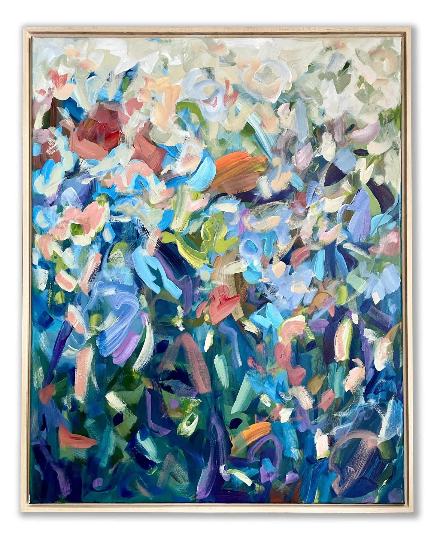 Garden Dreams - Abstract Painting - 25x31 inches