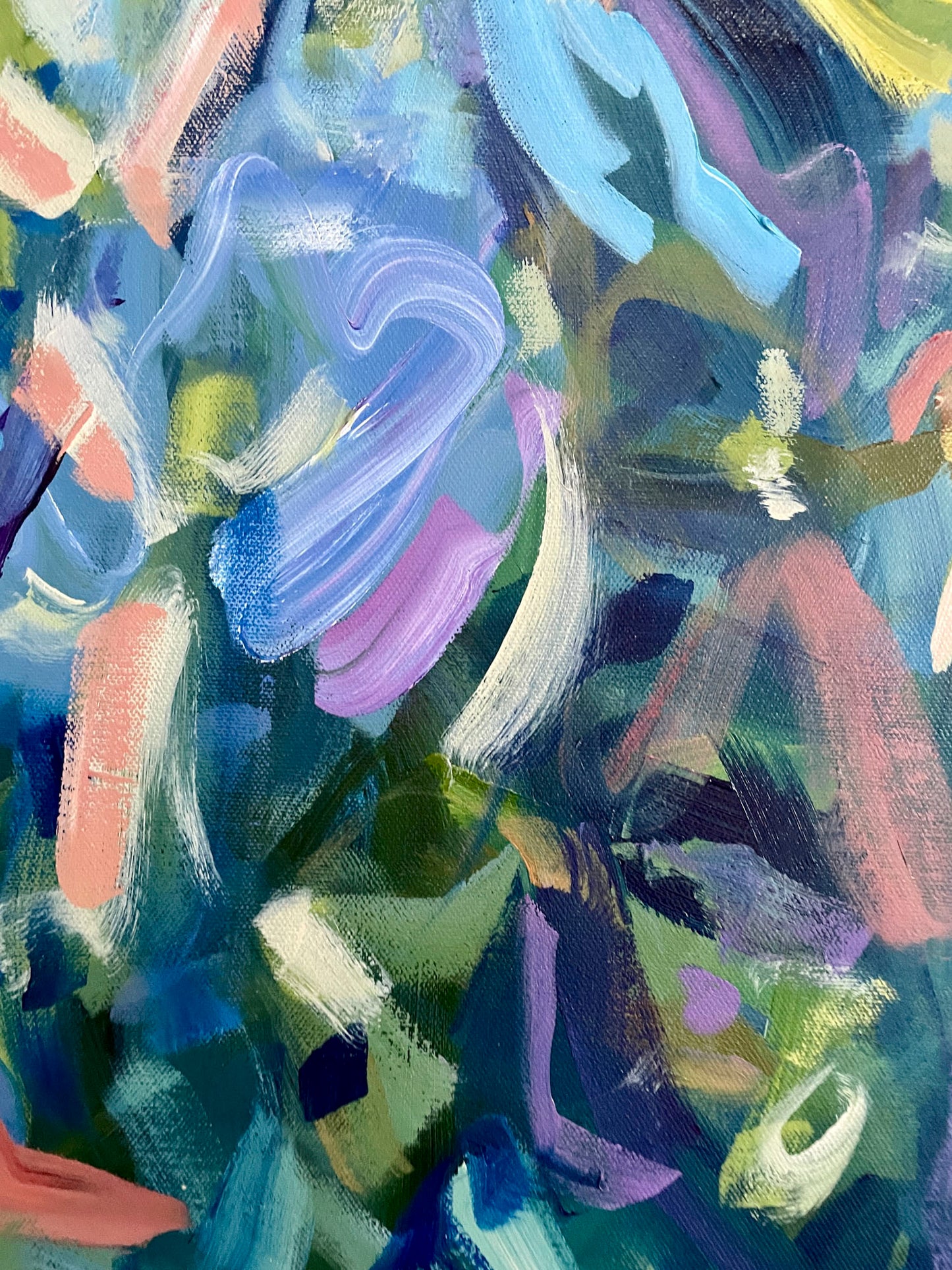 Garden Dreams - Abstract Painting - 25x31 inches