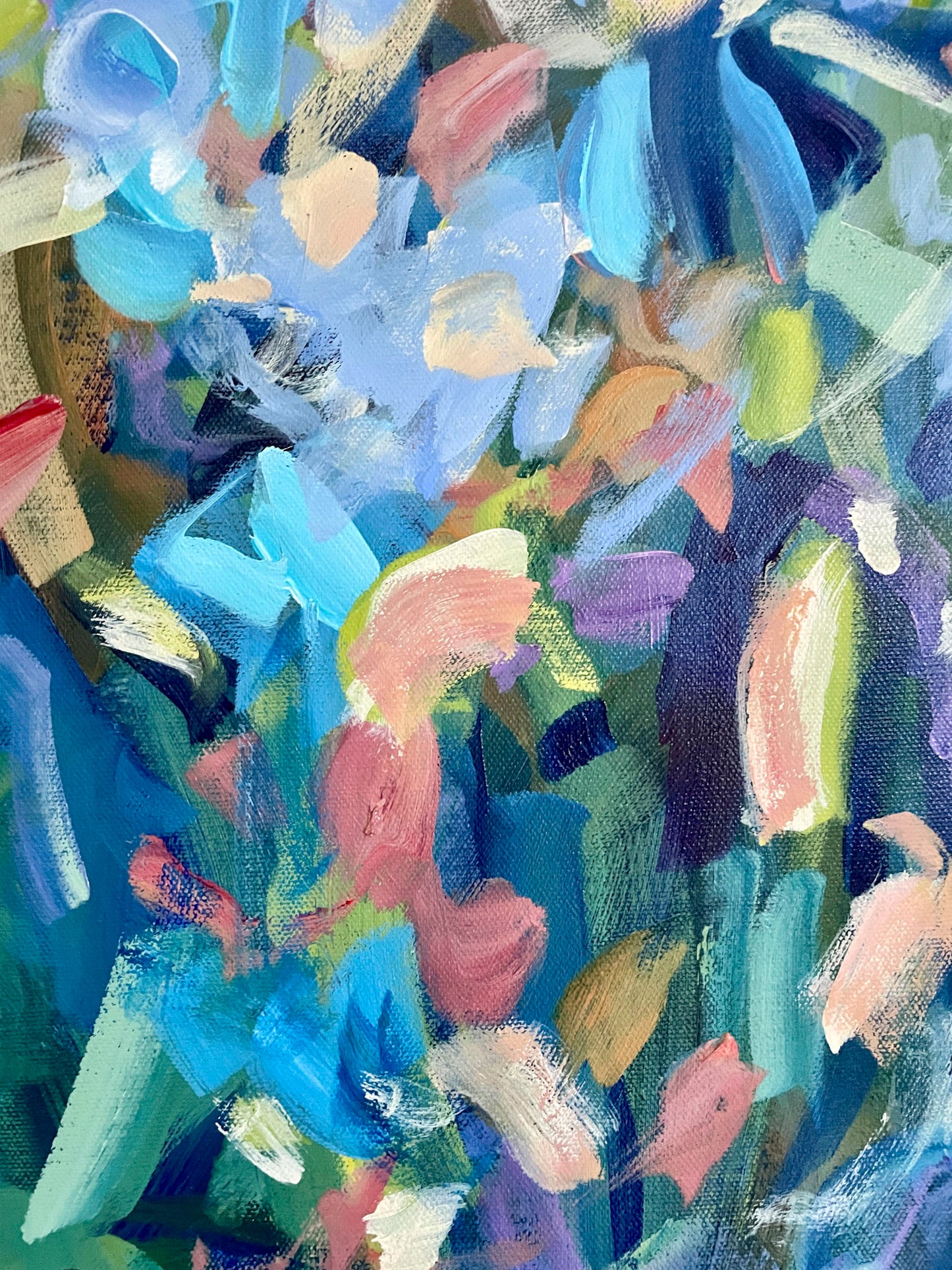 Garden Dreams - Abstract Painting - 25x31 inches