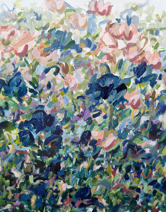 Growth - Abstract Floral Painting 18x24in