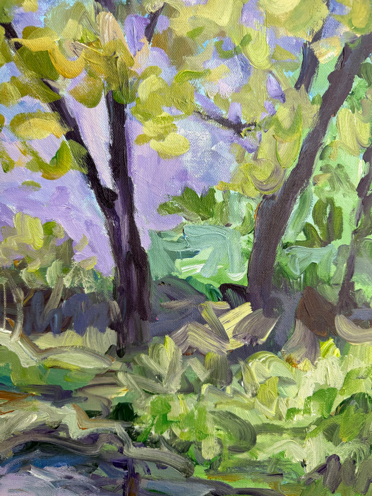 Sweet Water- Abstract Landscape Painting - 25x31 inches