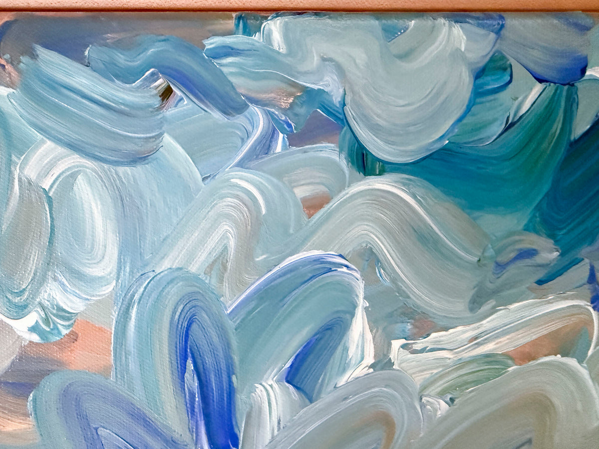 High Sky - Abstract Landscape Painting - 15x12 inches