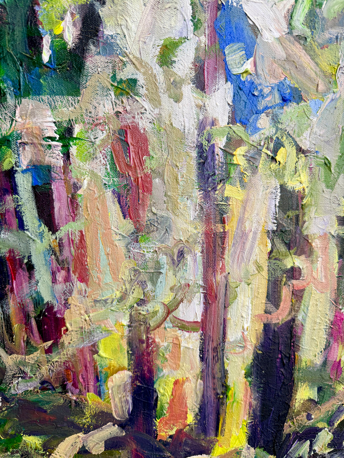 Light Wins - Abstract Landscape Painting - 36x36 inches