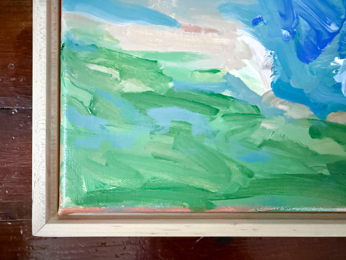 High Sky - Abstract Landscape Painting - 15x12 inches