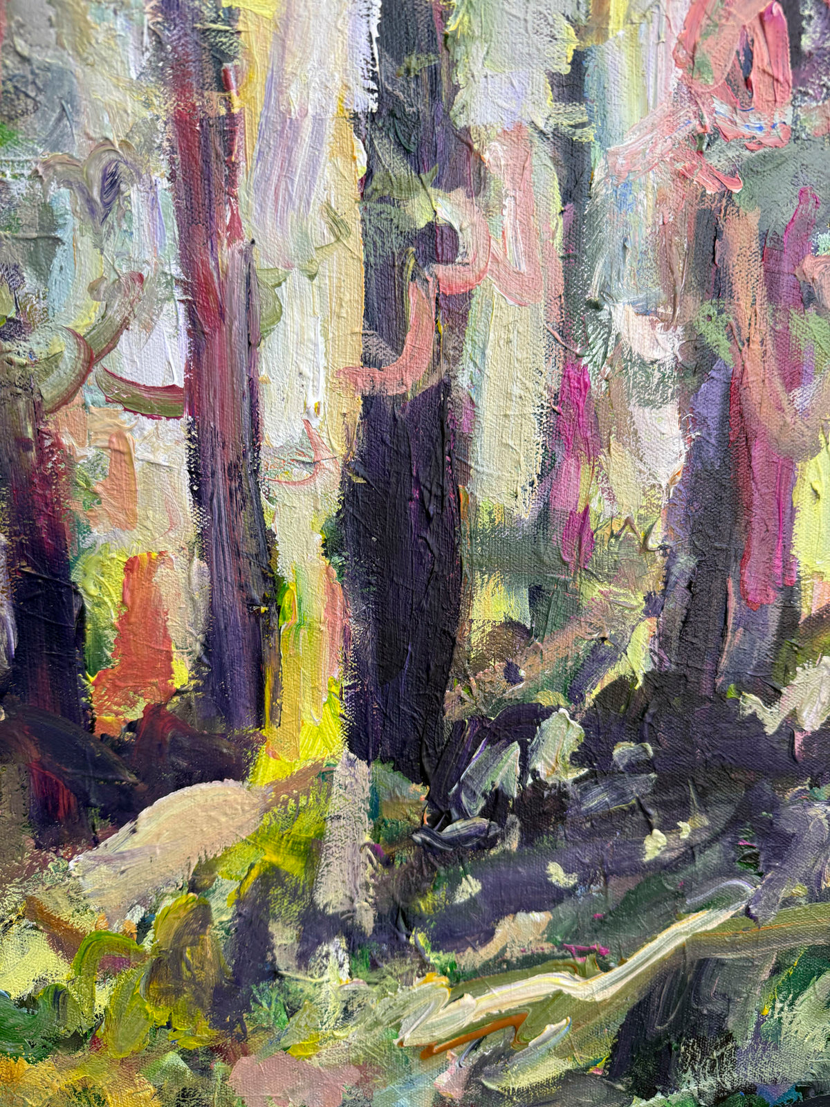 Light Wins - Abstract Landscape Painting - 36x36 inches