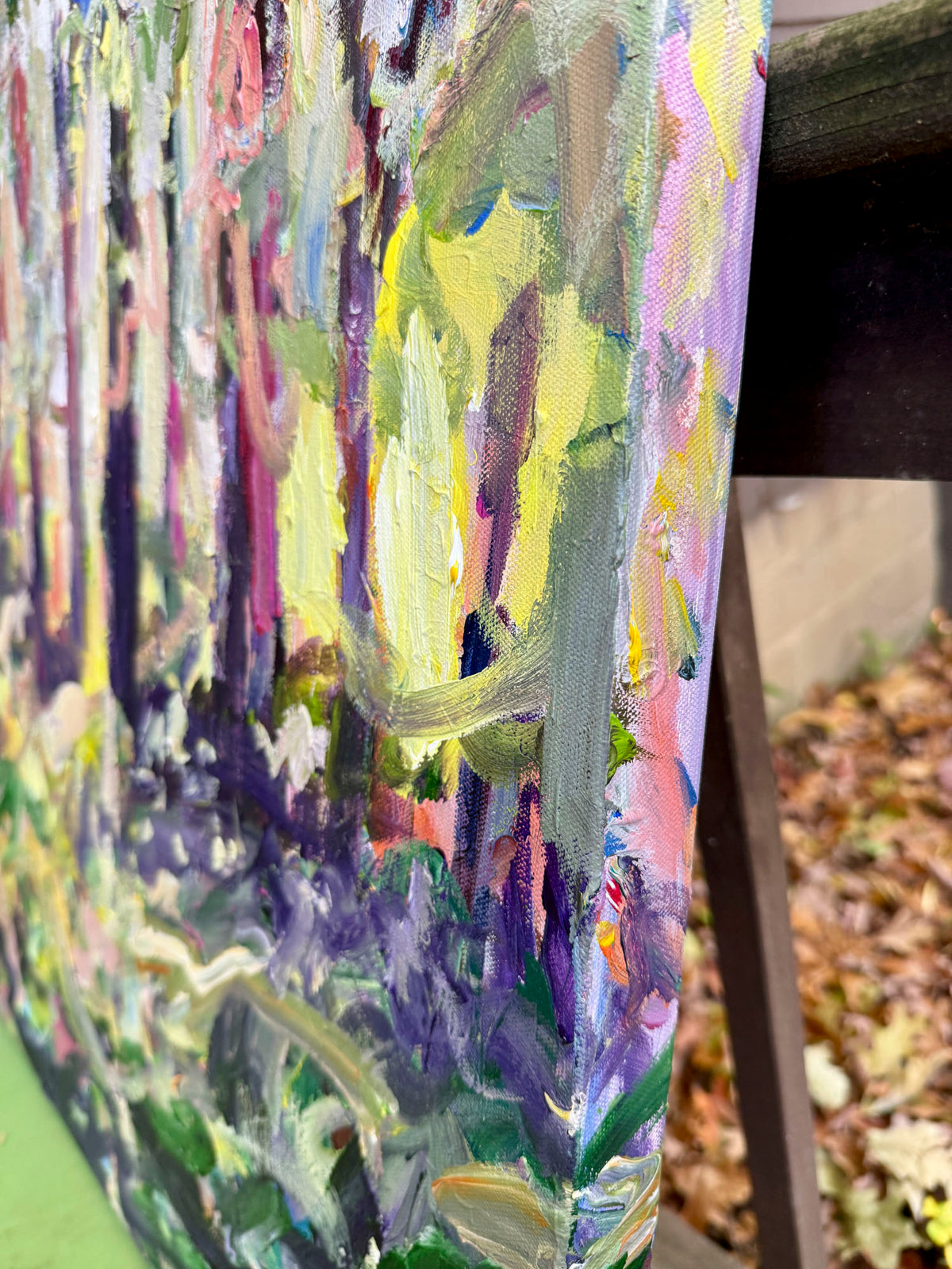 Light Wins - Abstract Landscape Painting - 36x36 inches