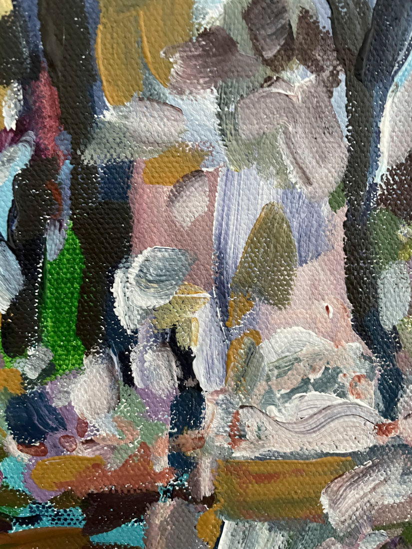 Nature in Color - Abstract Landscape Painting 8x8in