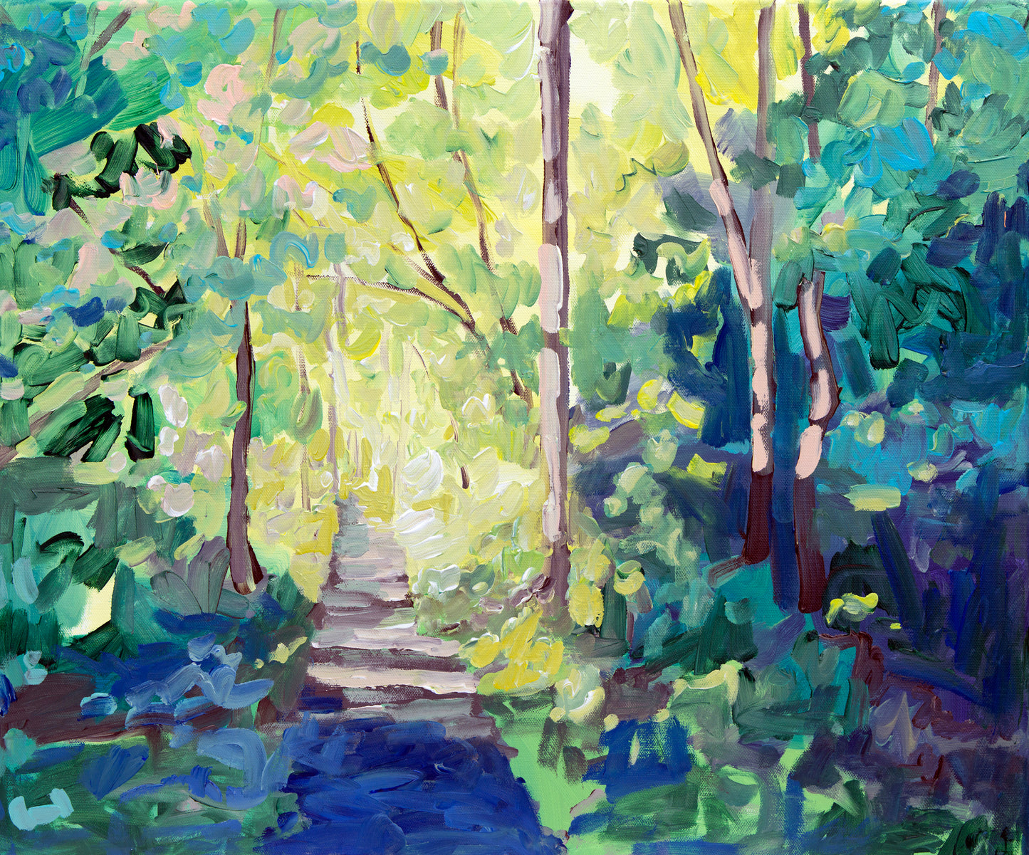 "Lighted Path" Landscape Art Print