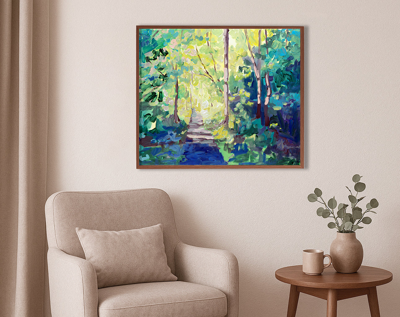 "Lighted Path" Landscape Art Print