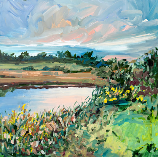 "Nature is Calling" Abstract Landscape Art Print