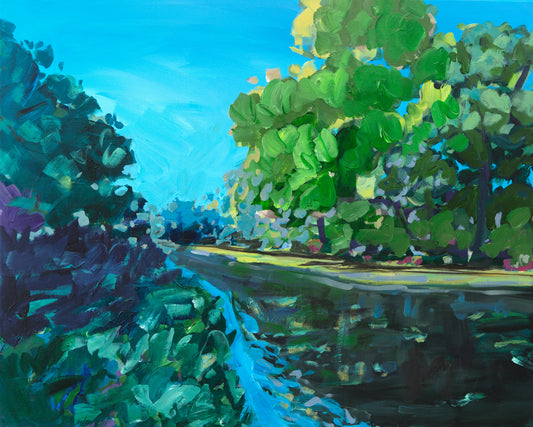 "Rivers Edge" Abstract Landscape Art Print