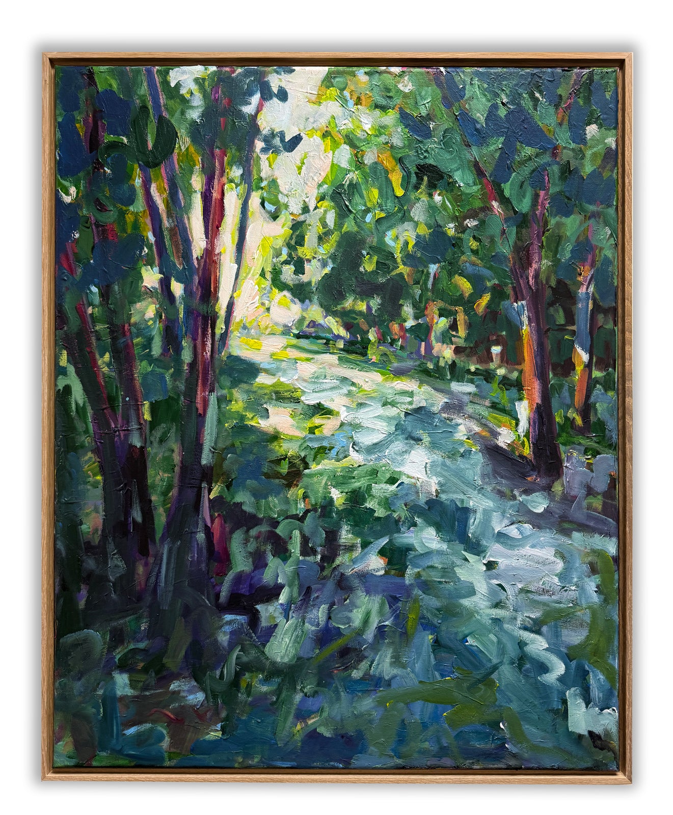 Toward Light - Abstract Landscape Painting - 25x31 inches