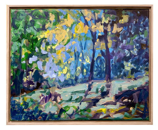 Way Through - Abstract Landscape Painting - 21x17 inches