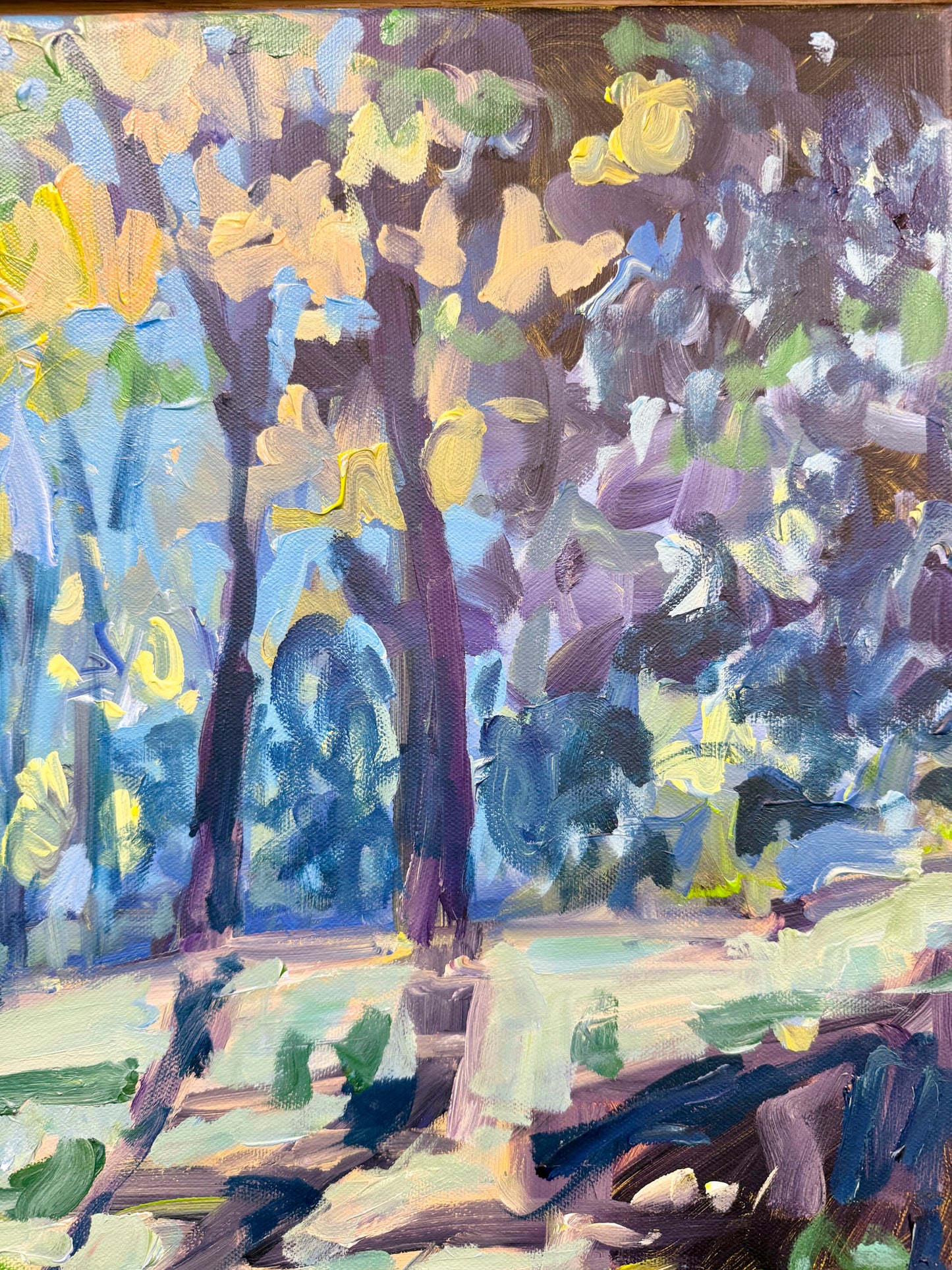Way Through - Abstract Landscape Painting - 21x17 inches