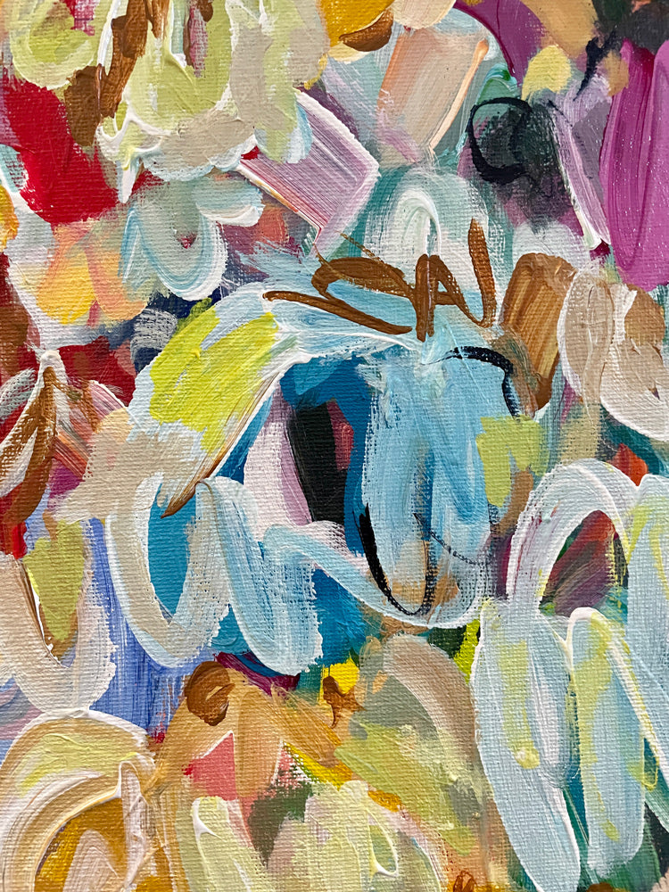 Wild Flowers 3 - Abstract Floral Painting
