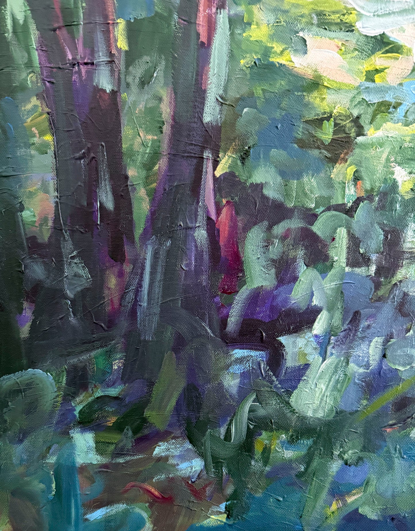 Toward Light - Abstract Landscape Painting - 25x31 inches