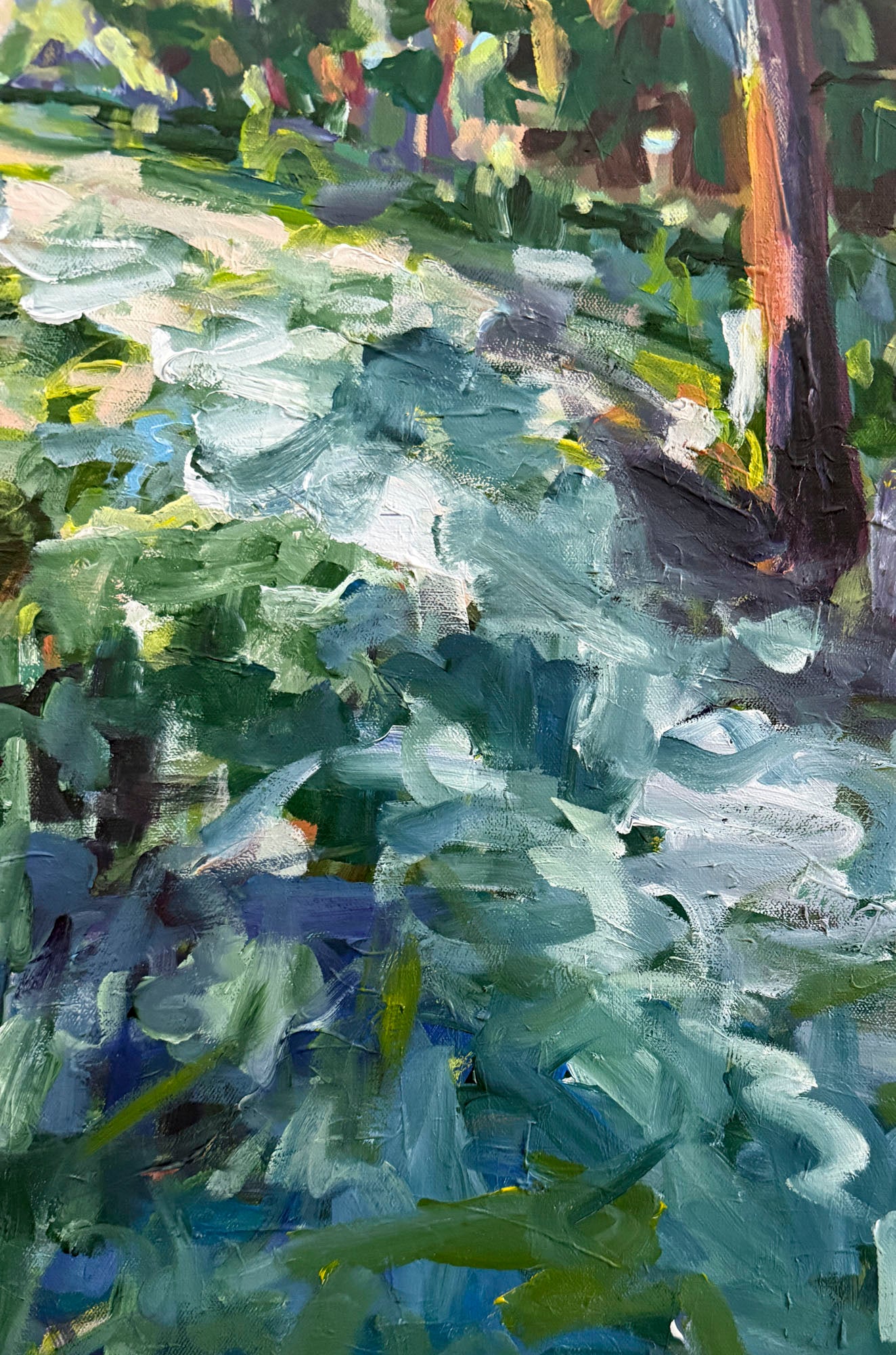 Toward Light - Abstract Landscape Painting - 25x31 inches