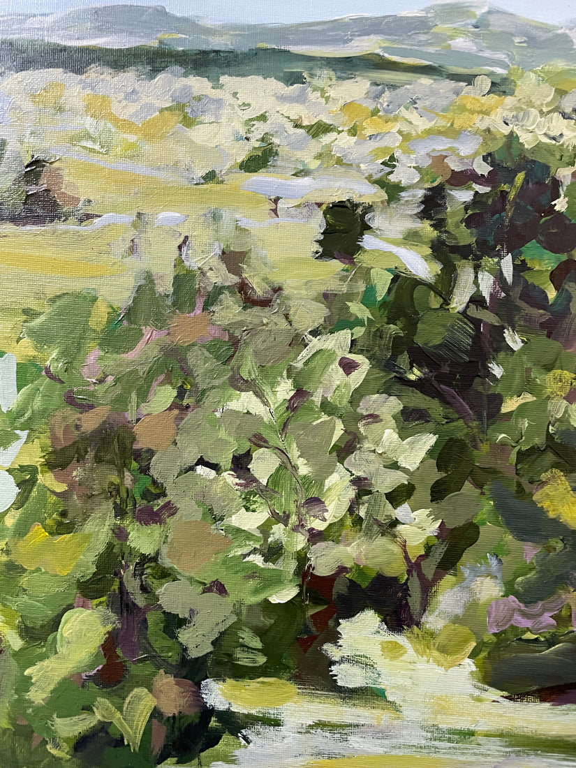 View From Here - 21in x17in - Impressionist Landscape Painting
