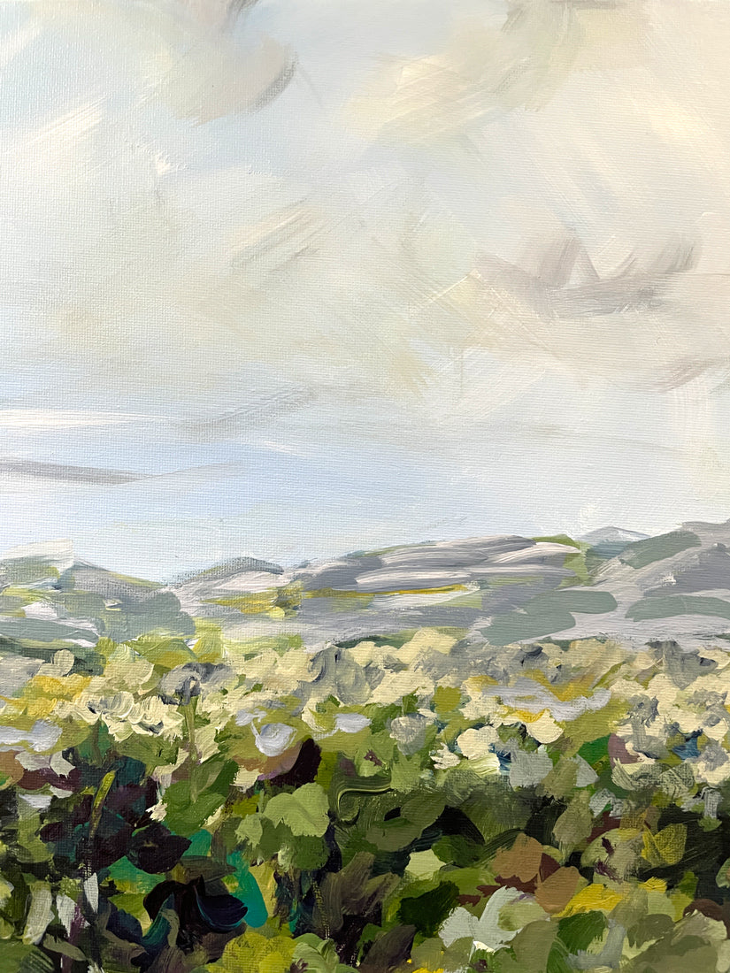 View From Here - 21in x17in - Impressionist Landscape Painting